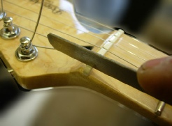 file guitar nut groove